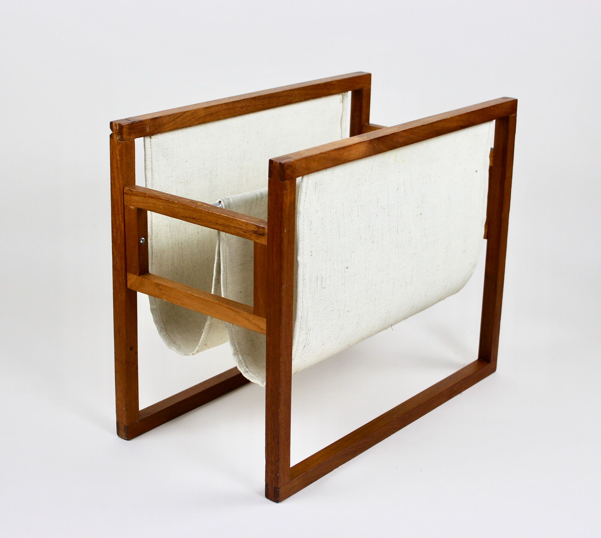 Magazine holder by Henning Wind-Hansen for Sika Møbler, magazine rack Danish Design