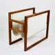 Magazine holder by Henning Wind-Hansen for Sika Møbler, magazine rack Danish Design