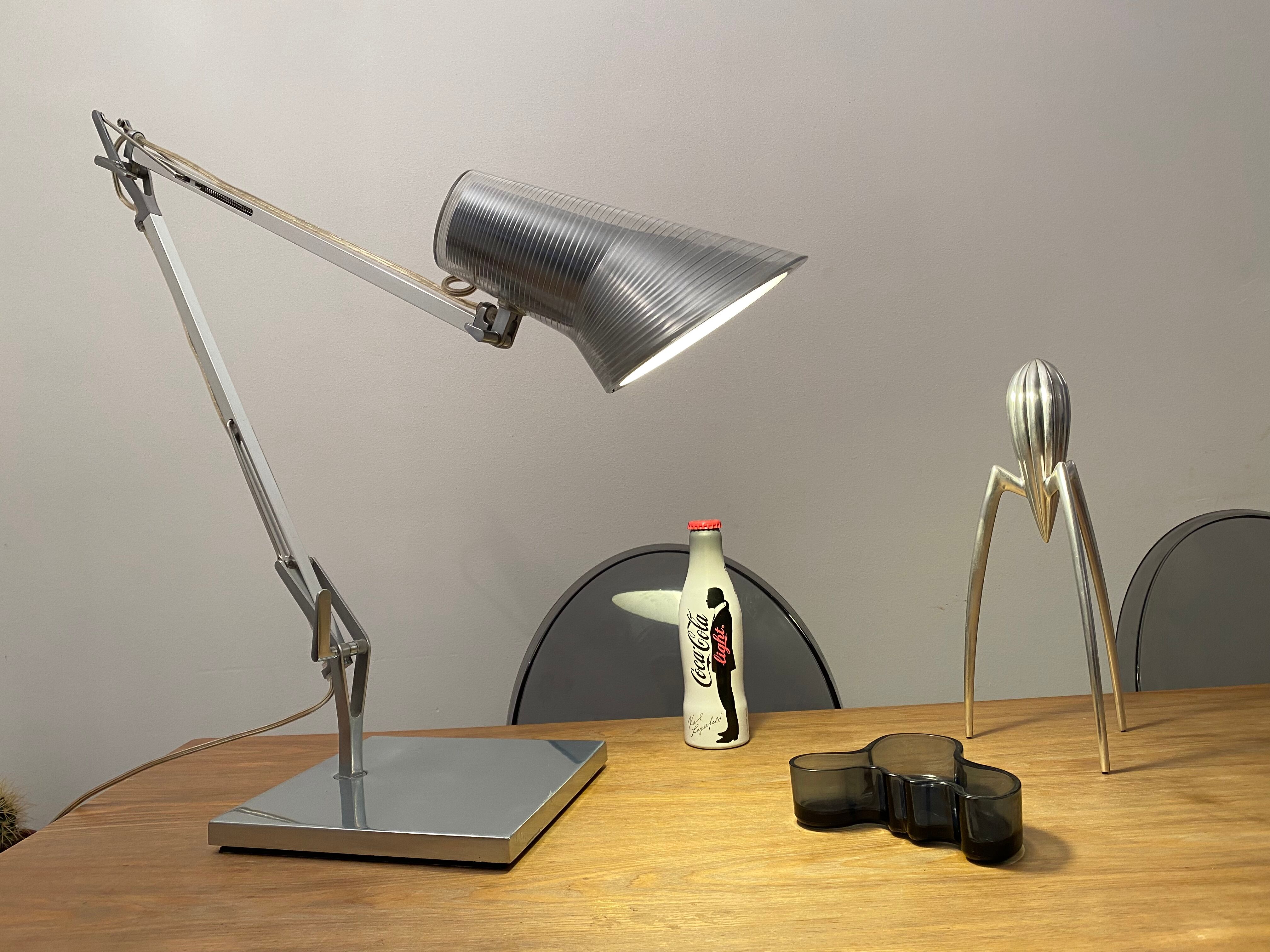 Desk lamp Kelvin T edition Flos design Antonio Citterio chrome aluminum