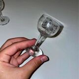 Service verres à digestif en cristal