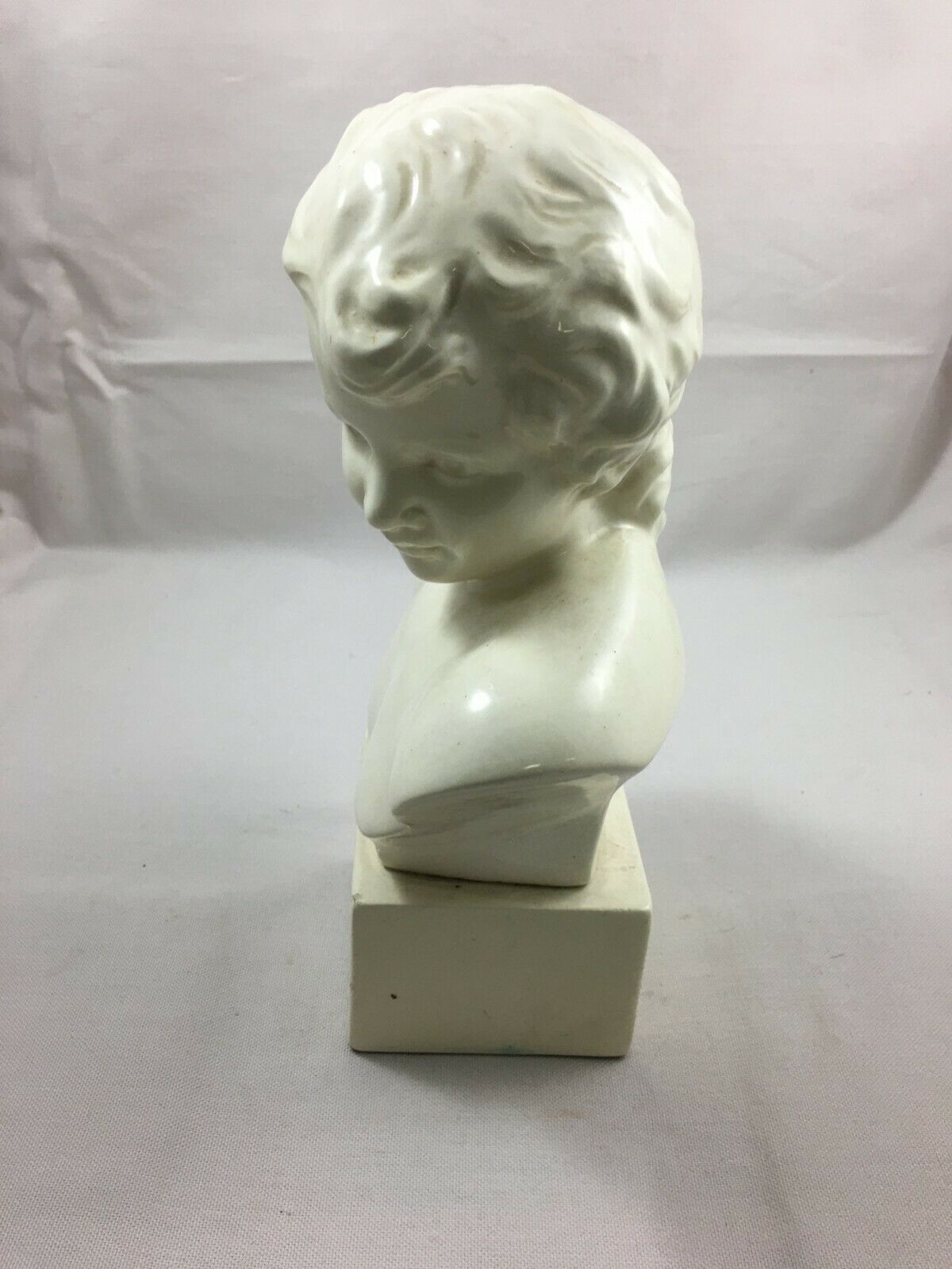 French vintage ceramic child bust Labrec Orleans