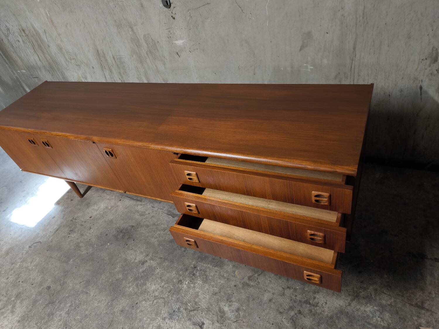 Vintage Scandinavian teak sideboard