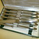 Box of 12 table knives in monocoque stainless steel Comargent