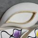 Three vintage free-form ceramic ravine dishes from the 1950s