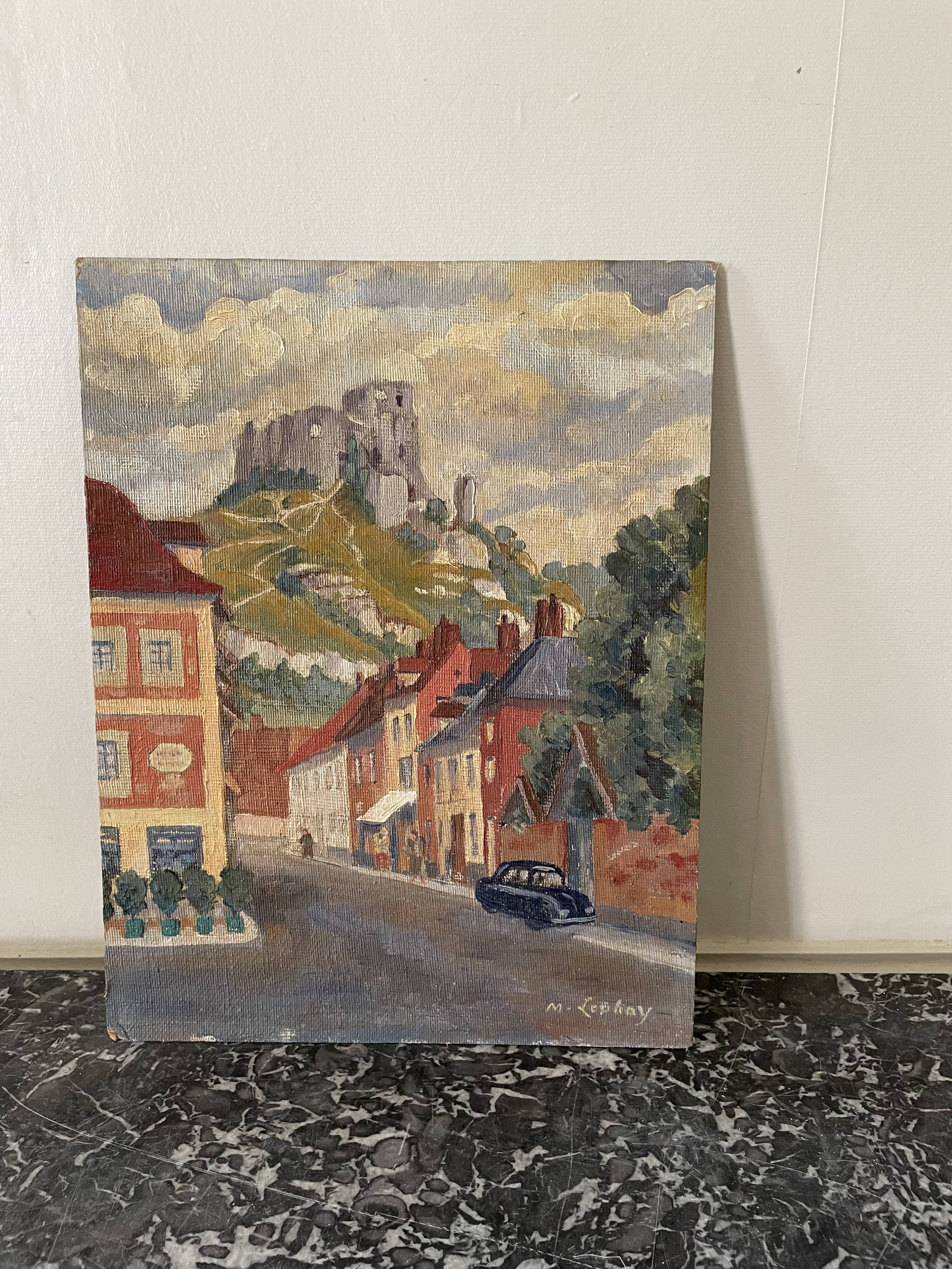 Oil on landscape cardboard 35 X 27