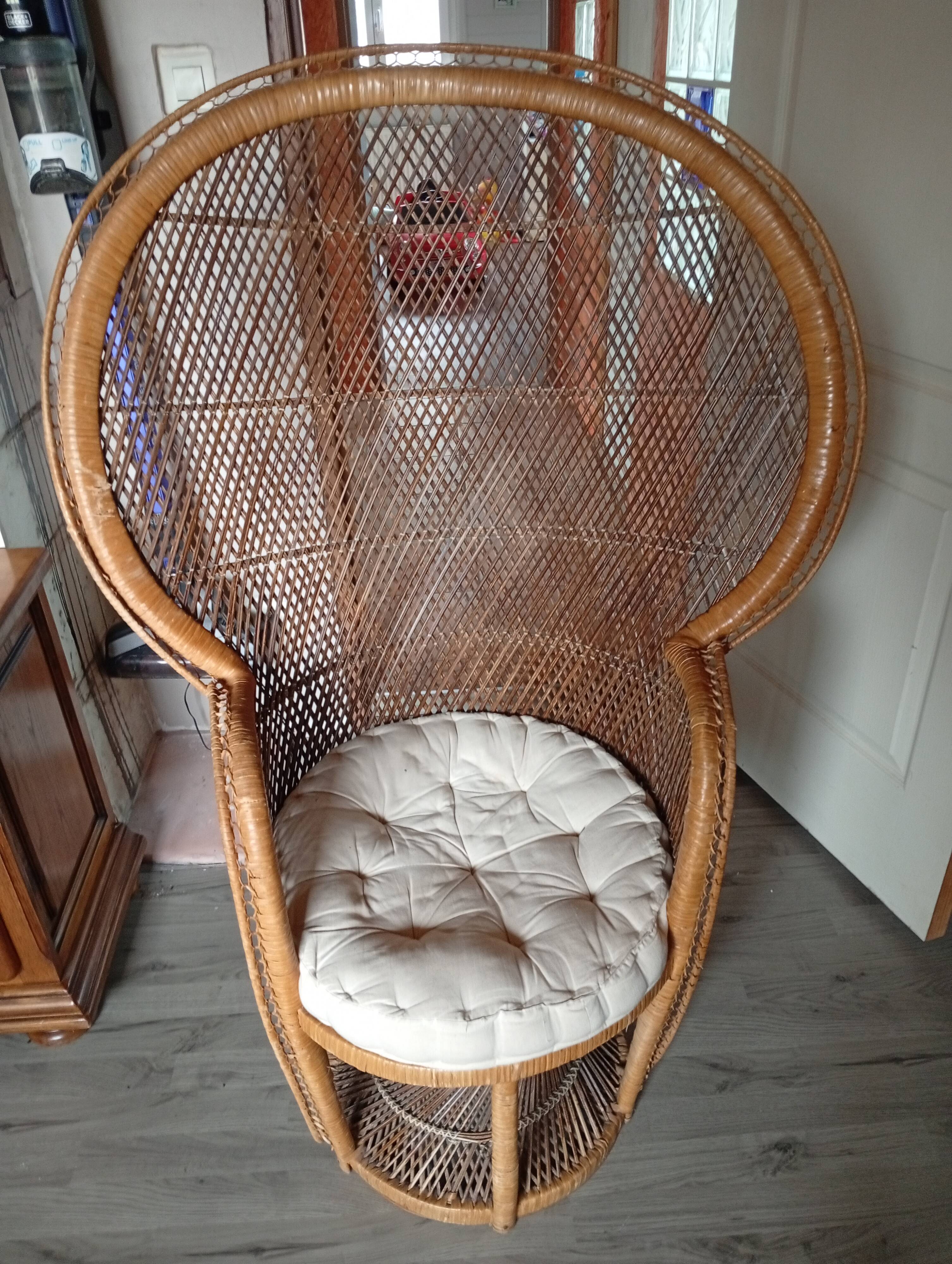 Emmanuelle rattan armchair