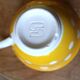 Two Large Yellow Polka Dot Cups Sarreguemines Vintage