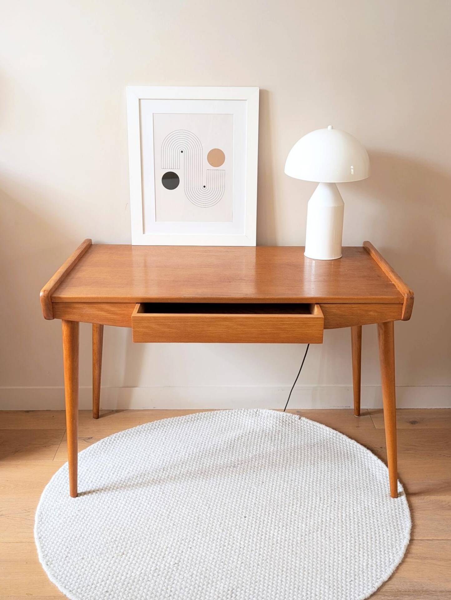 Vintage Scandinavian (Danish) desk, 1960s-70s.