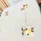 Vintage tablecloth set and 10 fine embroidered linen napkins, 270x165.
