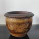 Vintage cache-pot in glazed stoneware