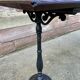 Café table bistro vintage brasserie 1890-1910 cast iron & fir