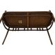 Vintage sofa in beech, 60s design wooden bench