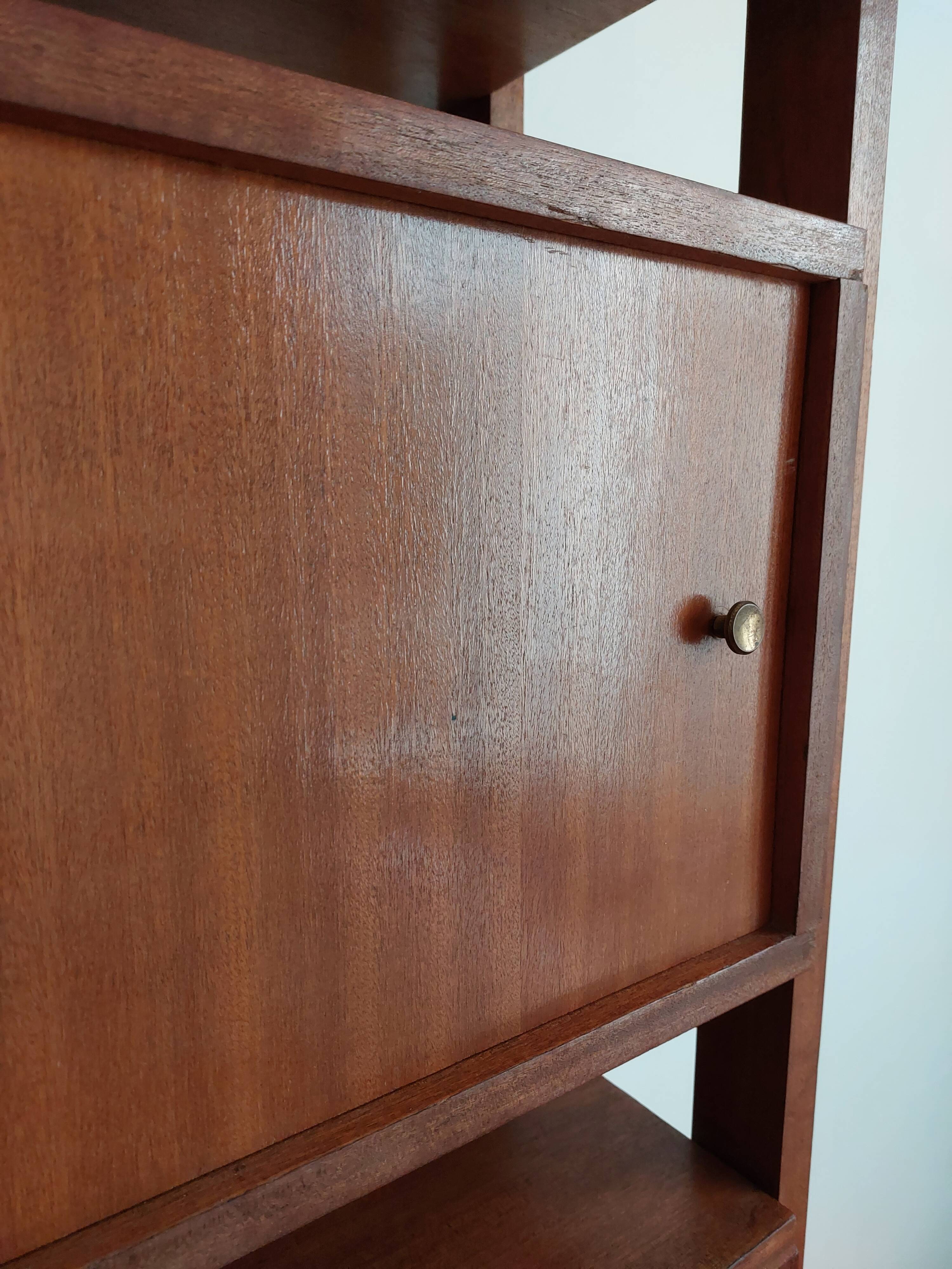 Vintage teak library