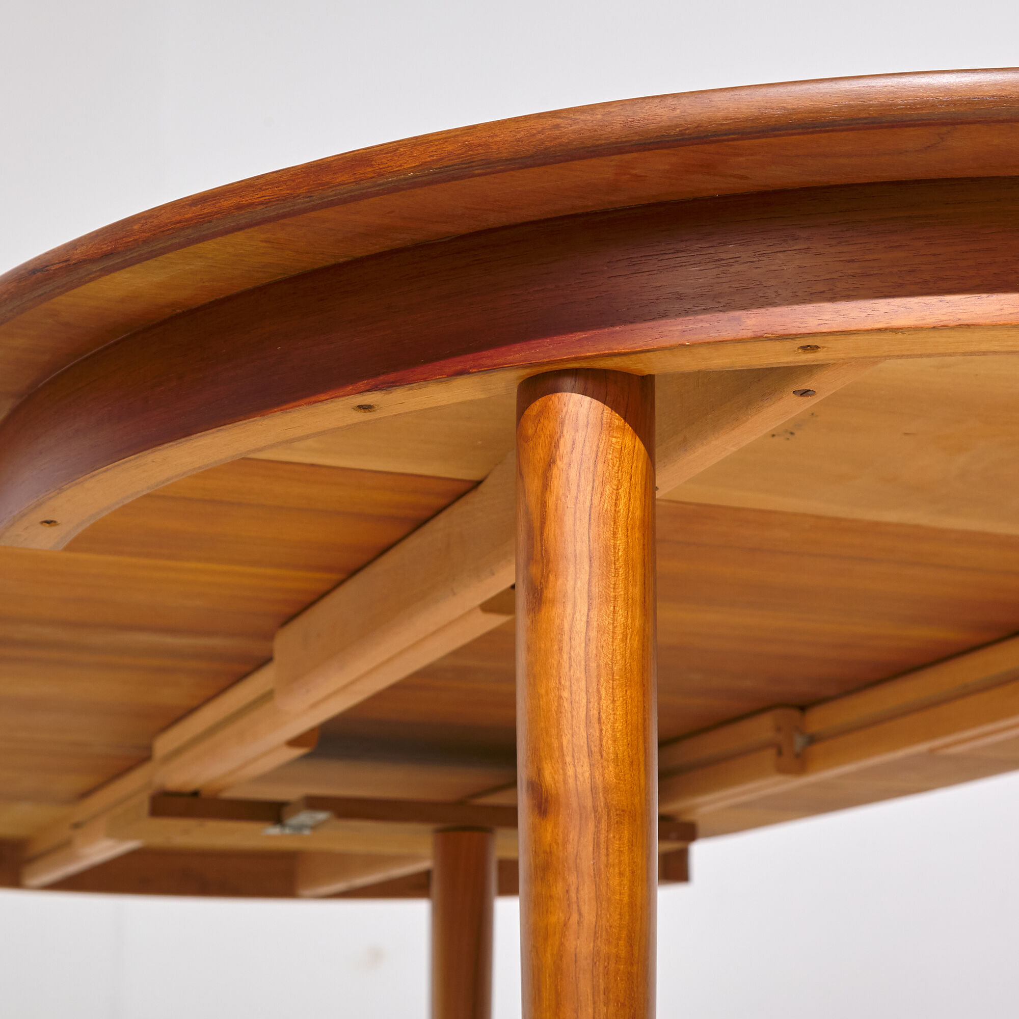Restored teak dining table