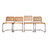 4 chaises italiennes Marcel Breuer B32 Cesca, années 70