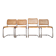 4 Italian chairs by Marcel Breuer B32 Cesca, 1970s