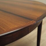 Round rosewood table, Danish design, 1970s, production: Skovby Møbelfabrik