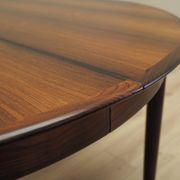 Round rosewood table, Danish design, 1970s, production: Skovby Møbelfabrik