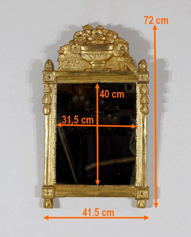 Gilded wood mirror, Louis XVI style – Early twentieth century