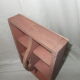Vintage wooden toolbox or office accessories box.