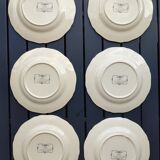 6 Obernai dessert plates