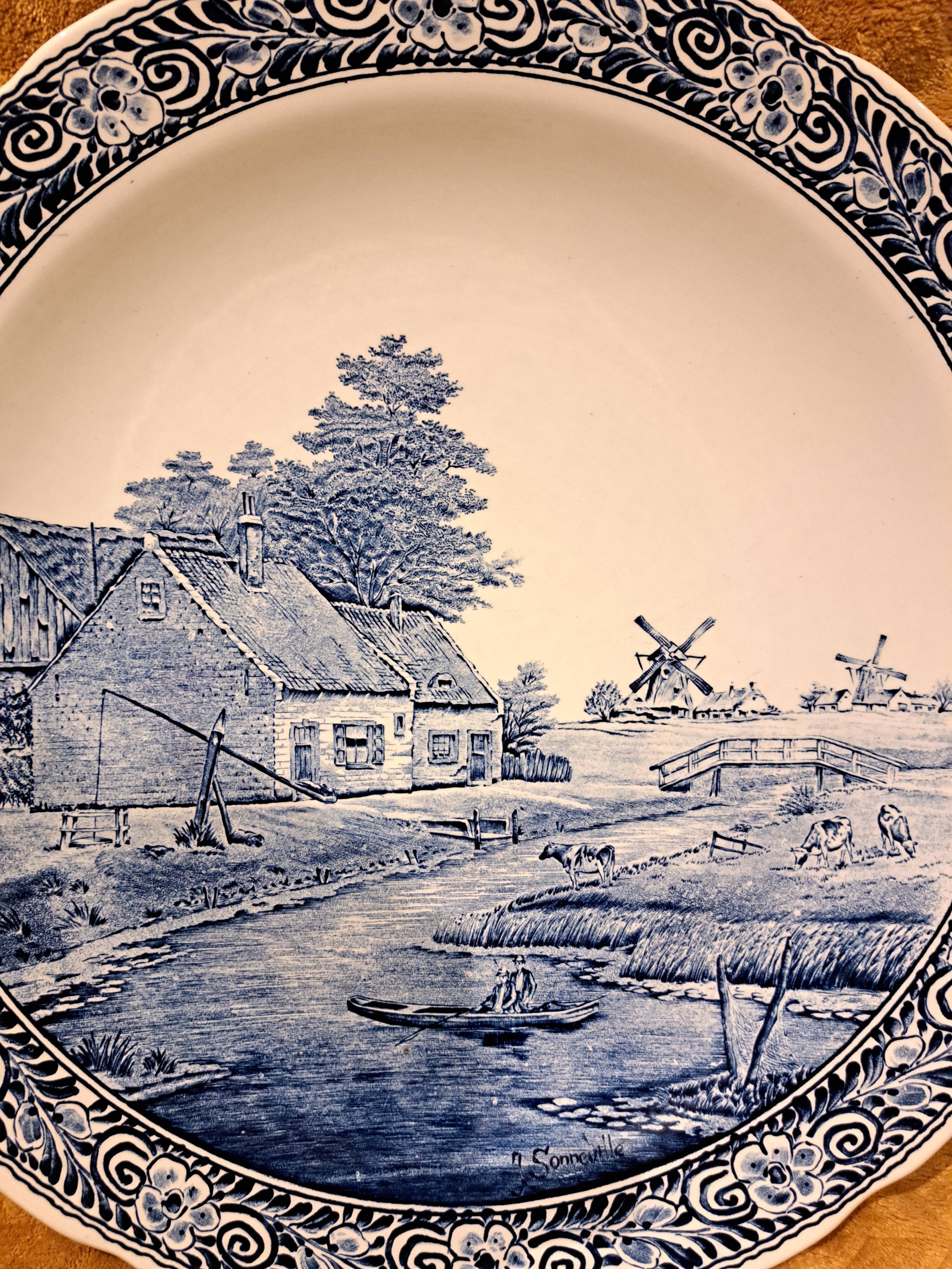 Decorative plate Delft