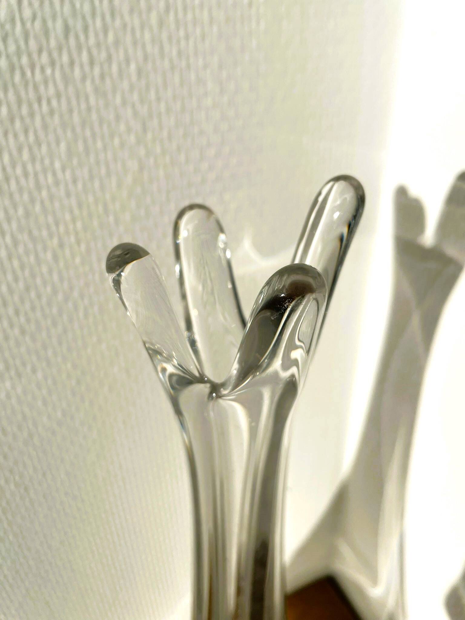 Vase / thick glass soliflore