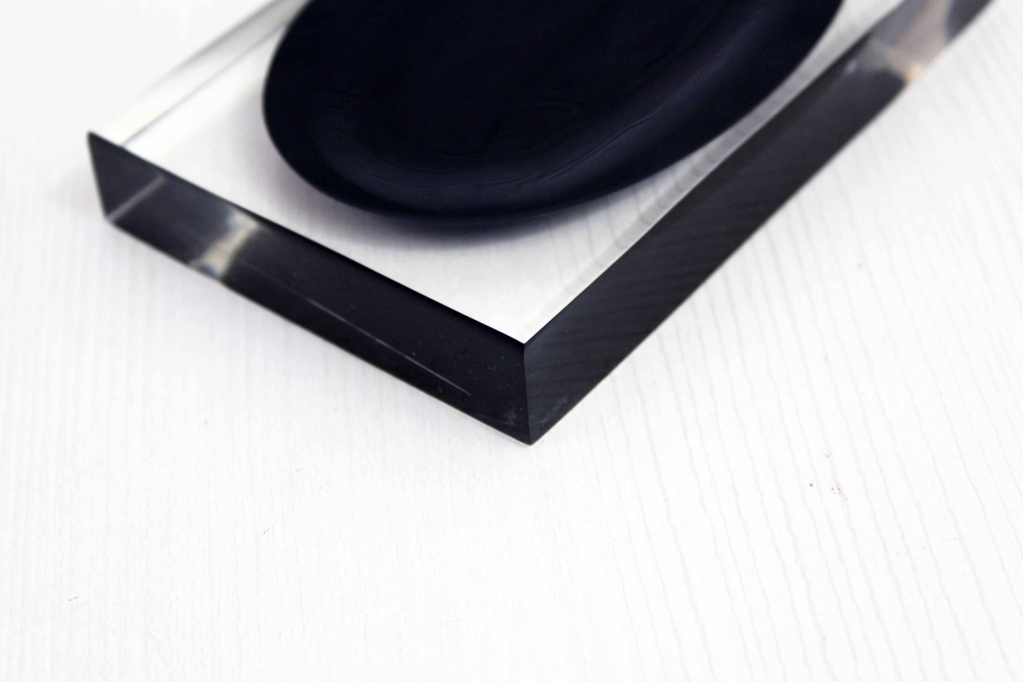 Soap holder or plexiglass pocket