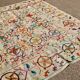 Kilim Suzani rug with multicolored embroidered patterns – 240x170 cm