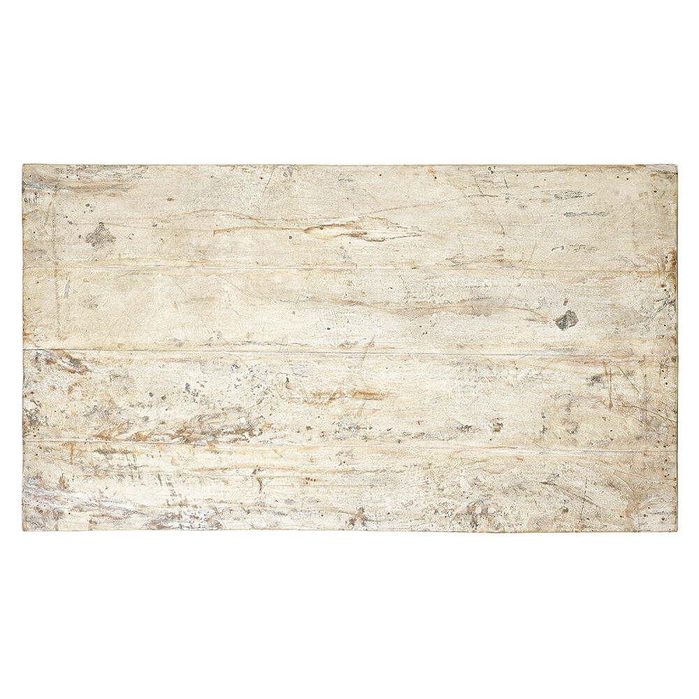 Antique table in patinated wood