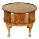 Vintage 1940s Burr Walnut swivel coffee table.