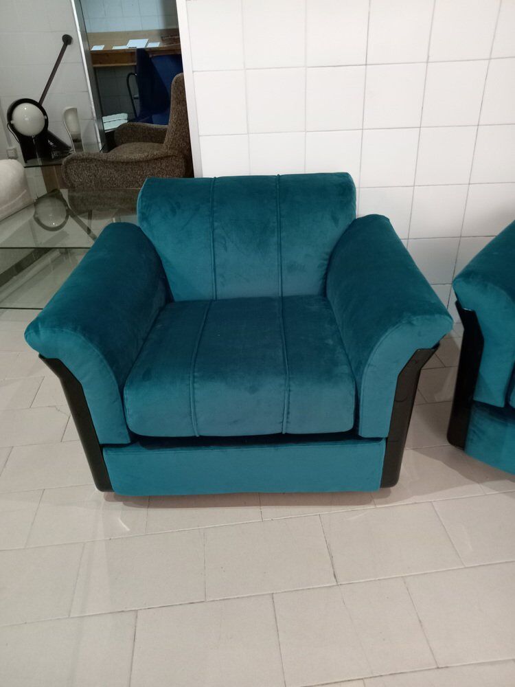 Larissa lounge set by Vittorio Introini for Saporiti Italia, 1970s, set of 3