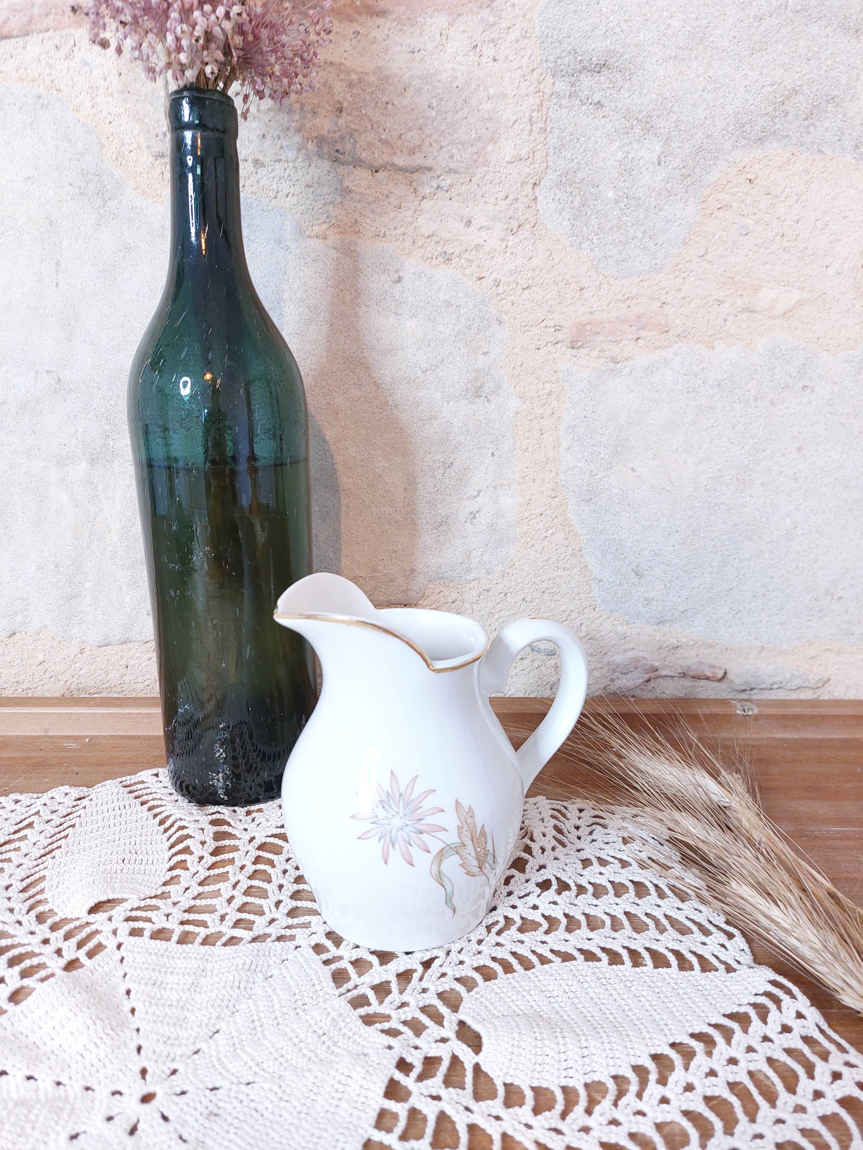 Digoin & sarreguemines monica milk jug, 1950s