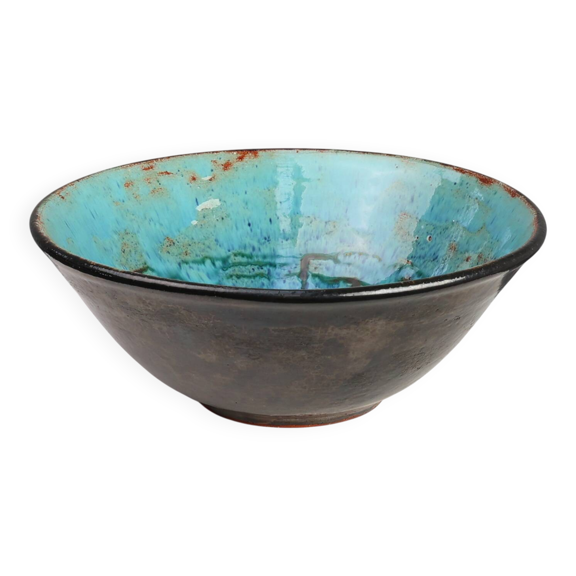 Mid-Century Belgian Ceramic Bowl by Perignem, Belgium, 1960s