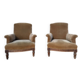 Pair of Louis XVI style armchairs