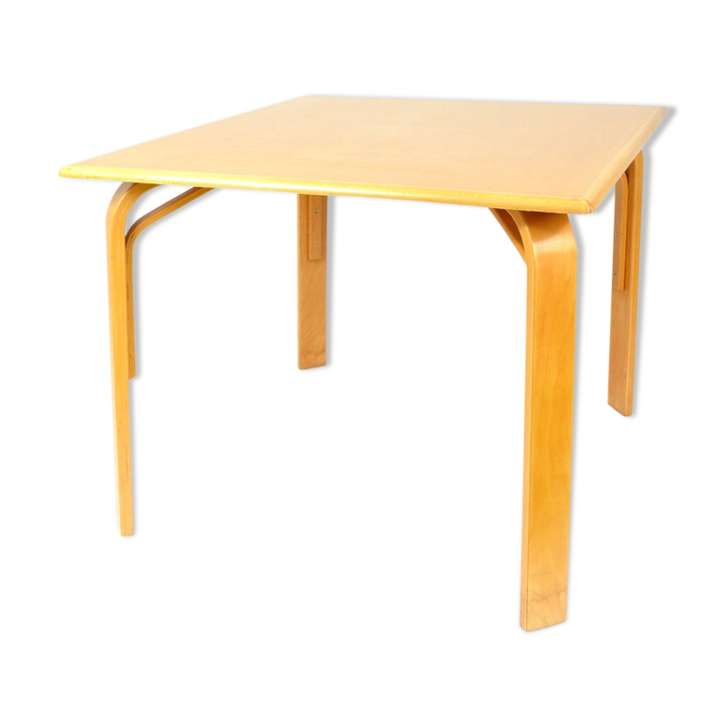 Square wooden 80s table
