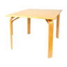 Table carrée en bois années 80