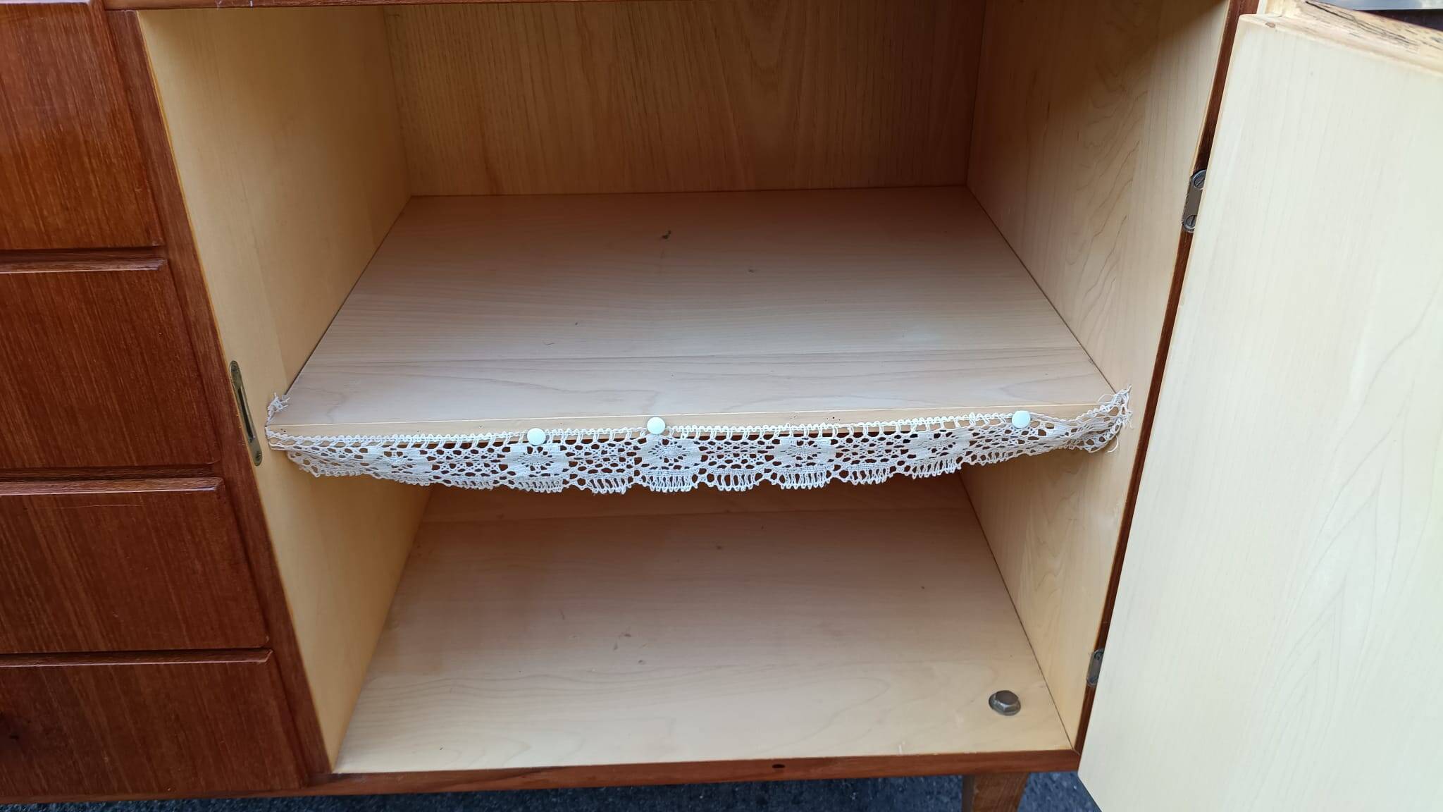 Vintage Scandinavian low enfilade in teak – 1960s