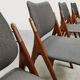 Vintage Scandinavian design dining chairs Olav Houg 1960