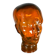 Decorative sculptural head in amber glass – Contemporary design