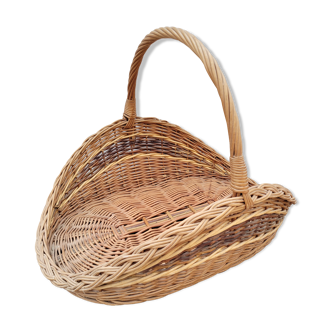 Wicker log basket