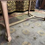 Flat desk with solid oak Henri II aero gummed