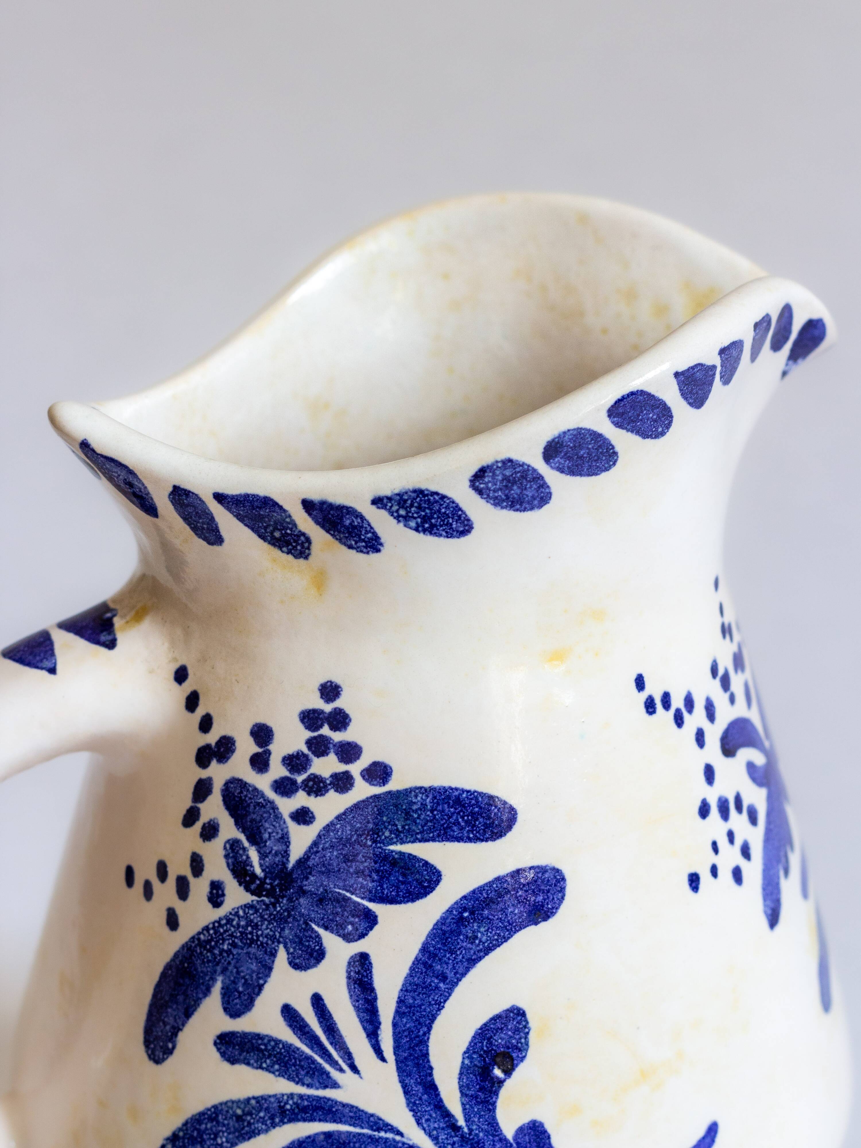 Glazed ceramic pitcher, Atelier de Nissy, Annecy, 1960s