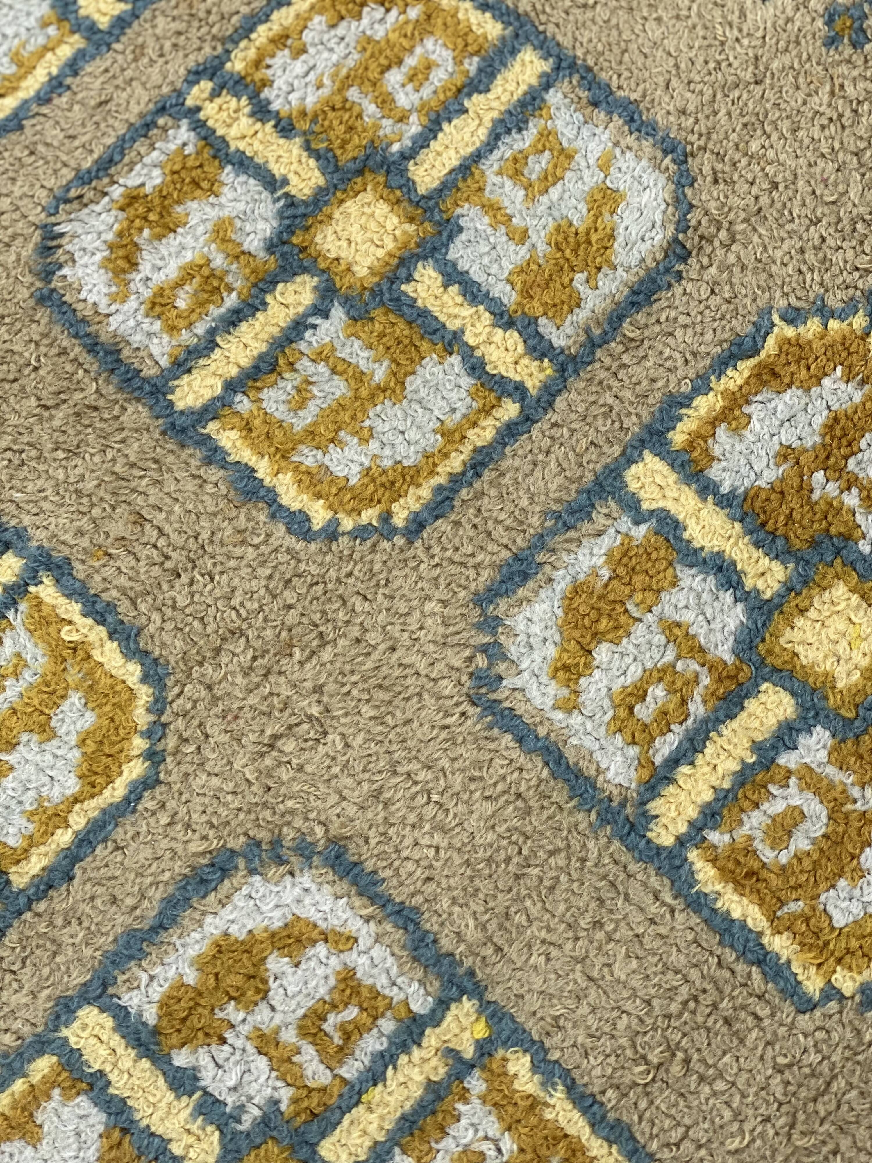 Vintage Scandinavian Style Wool Rug