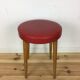 Tabouret Baumann rouge en bois