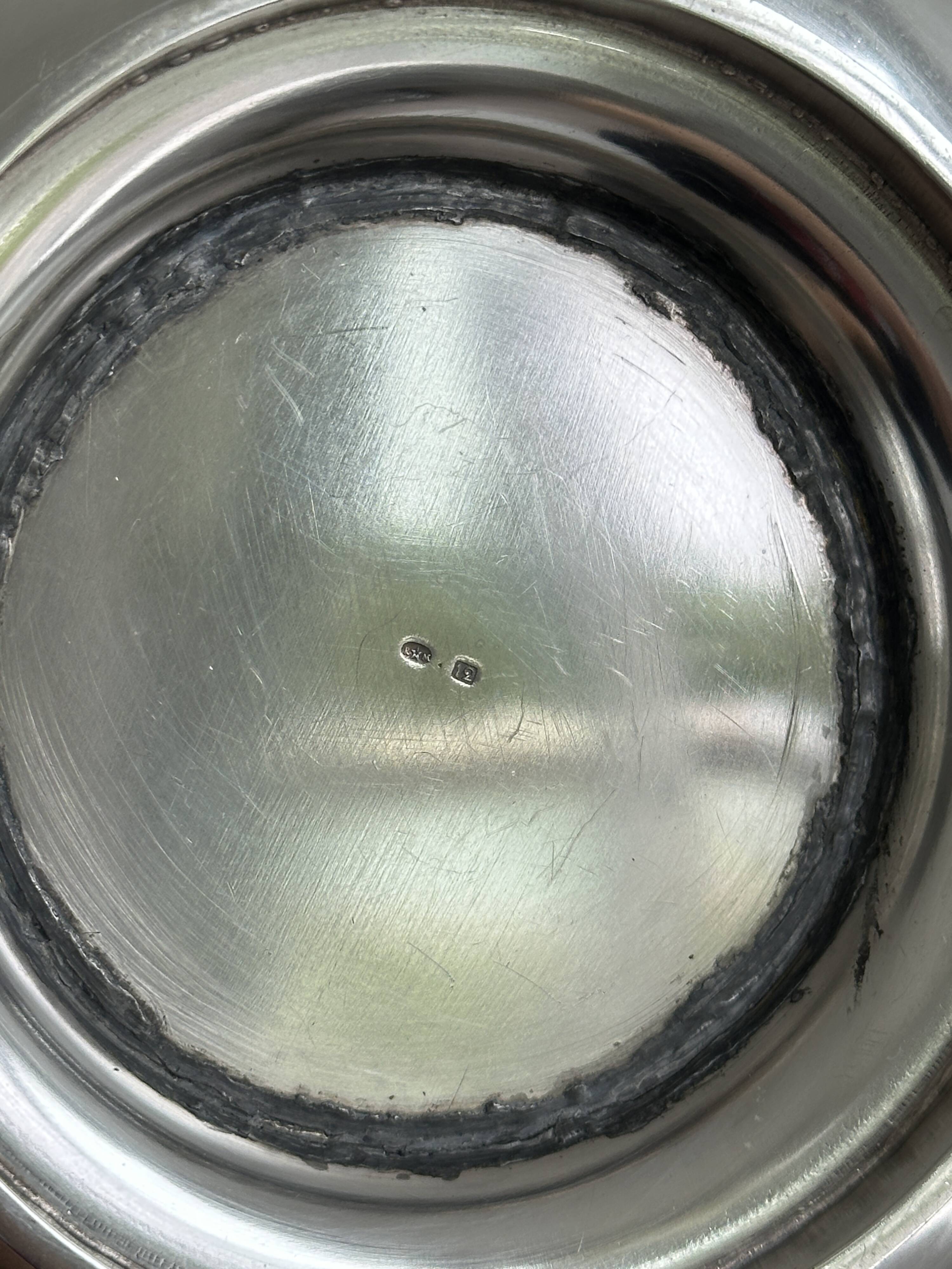 Silver-plated metal cup