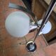 70s chrome metal floor lamp with 3 opaline ball lights