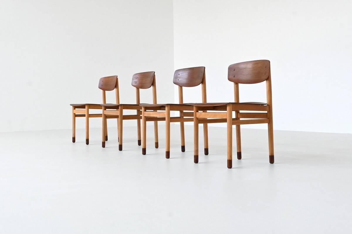 Set of four Danish dining chairs Kvetny and Sonners Denmark 1960