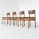 Set of four Danish dining chairs Kvetny and Sonners Denmark 1960