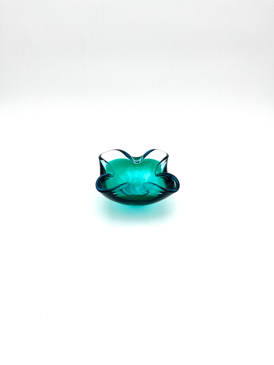 Murano Sommerso bowl - Flavio Poli - Sapphire Blue & Emerald